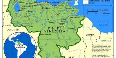 کا نقشہ نقشہ ڈی وینزویلا