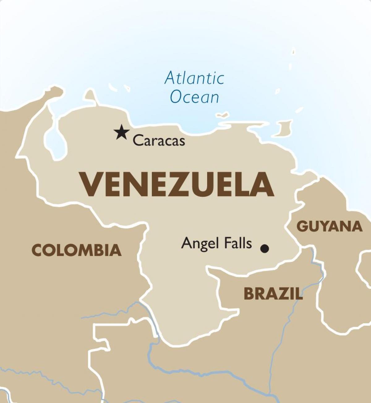 وینزویلا کے دارالحکومت کا نقشہ